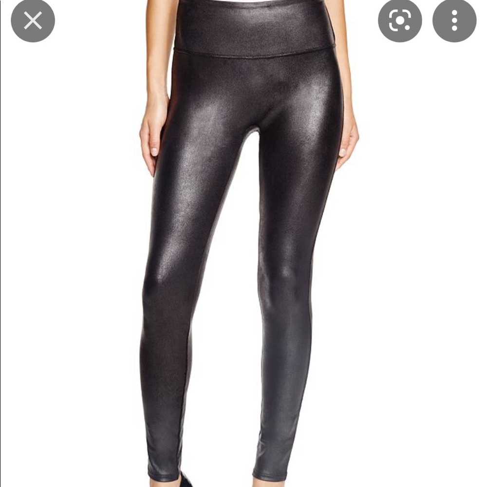NWT Spanx Faux Leather Leggings Size XSP